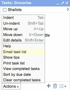 Email Task List
