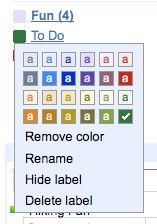 Show and hide labels