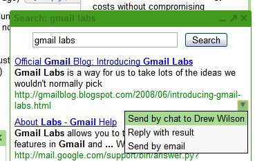 Google Search in Gmail
