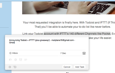 Gmail  Todoist