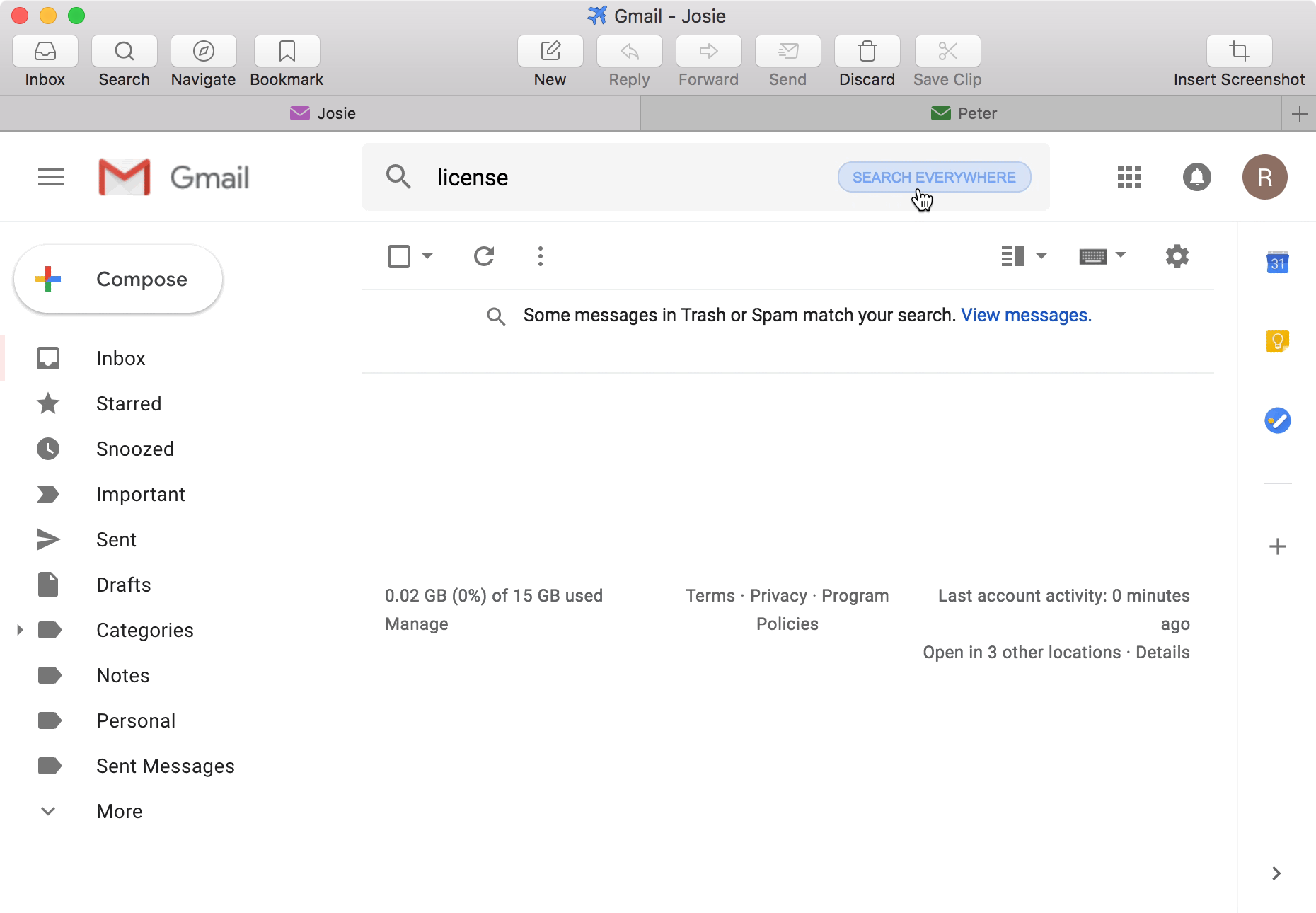 mac mail and gmail